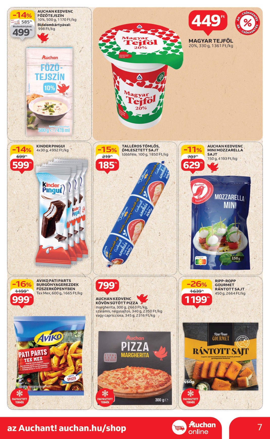 auchan - Auchan szupermarket akciós újság, érvényes 07.10. - 07.16. - page: 7