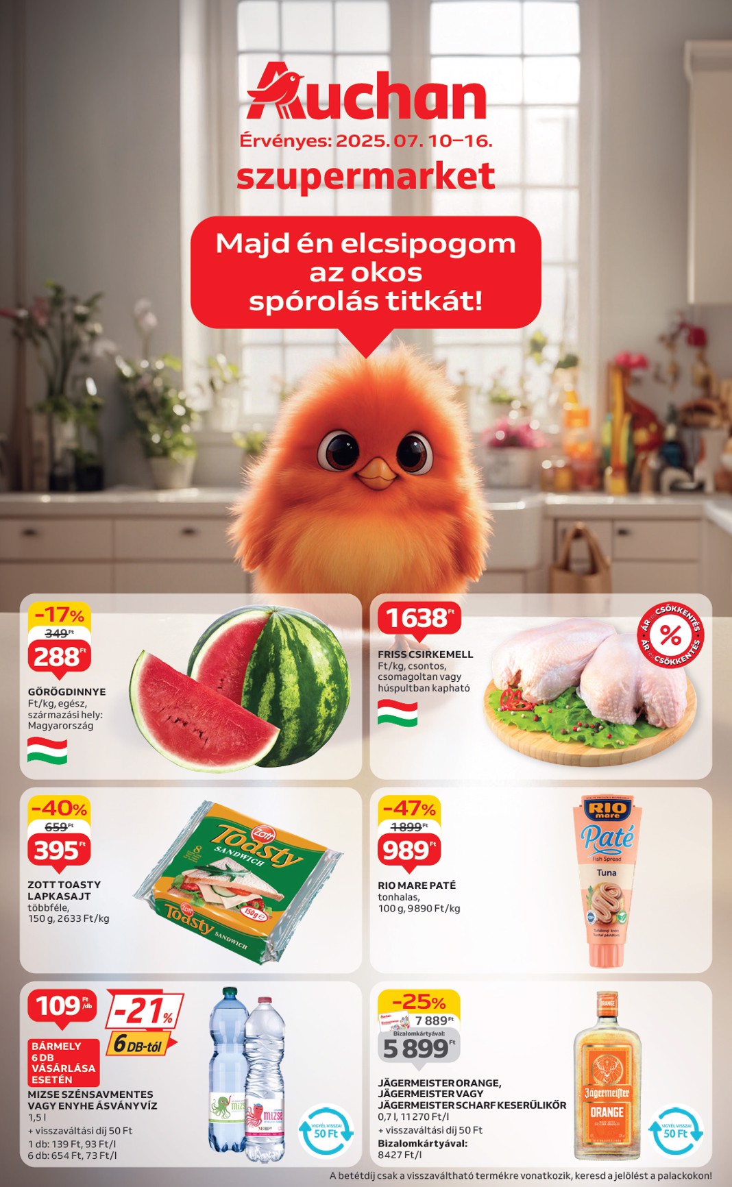 auchan - Auchan szupermarket akciós újság, érvényes 07.10. - 07.16.