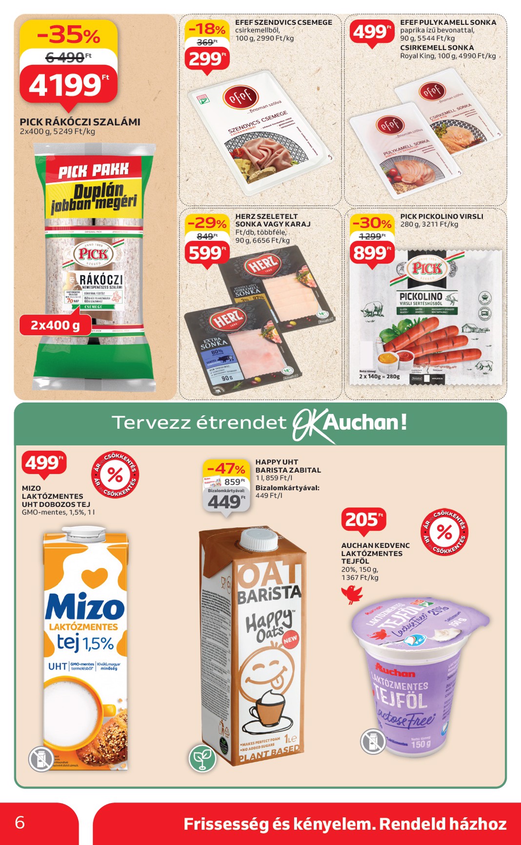 auchan - Auchan szupermarket akciós újság, érvényes 07.10. - 07.16. - page: 6