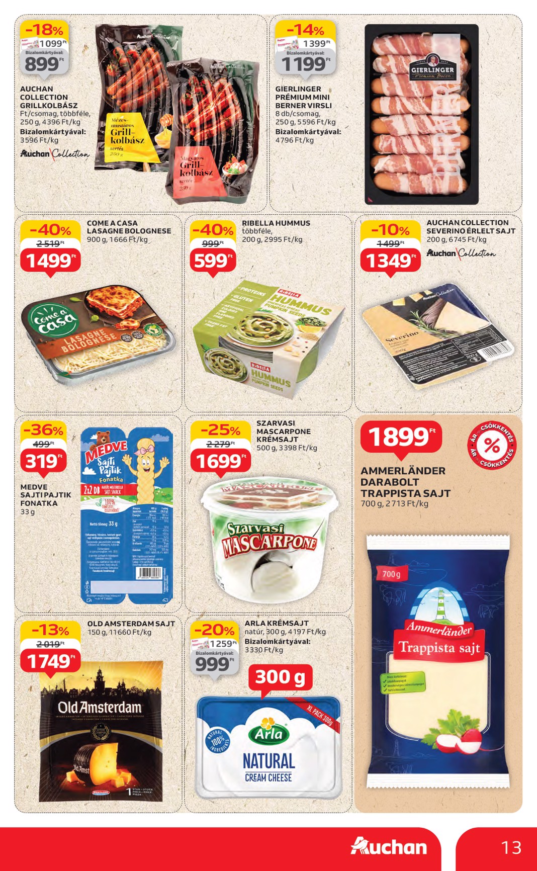 auchan - Auchan Hipermarket akciós újság, érvényes 07.17. - 07.23. - page: 13 auchan - Auchan Hipermarket akciós újság, érvényes 07.17. - 07.23. - page: 13