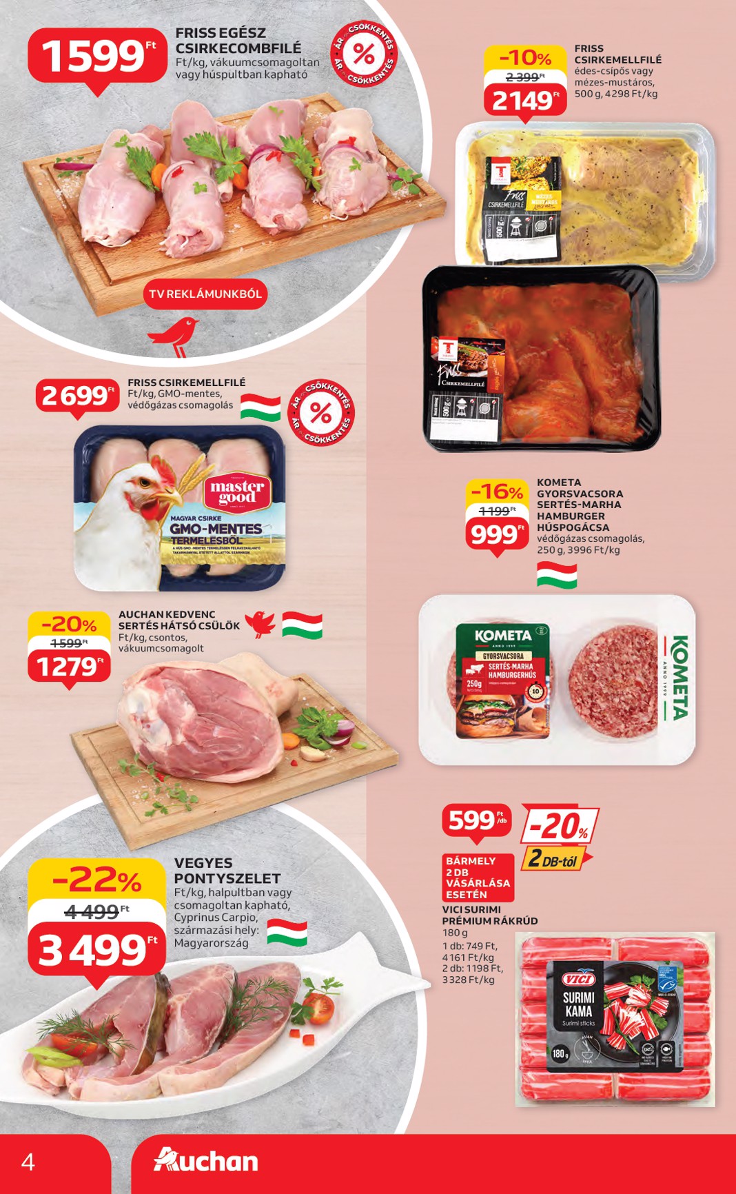 auchan - Auchan Hipermarket akciós újság, érvényes 07.17. - 07.23. - page: 4 auchan - Auchan Hipermarket akciós újság, érvényes 07.17. - 07.23. - page: 4