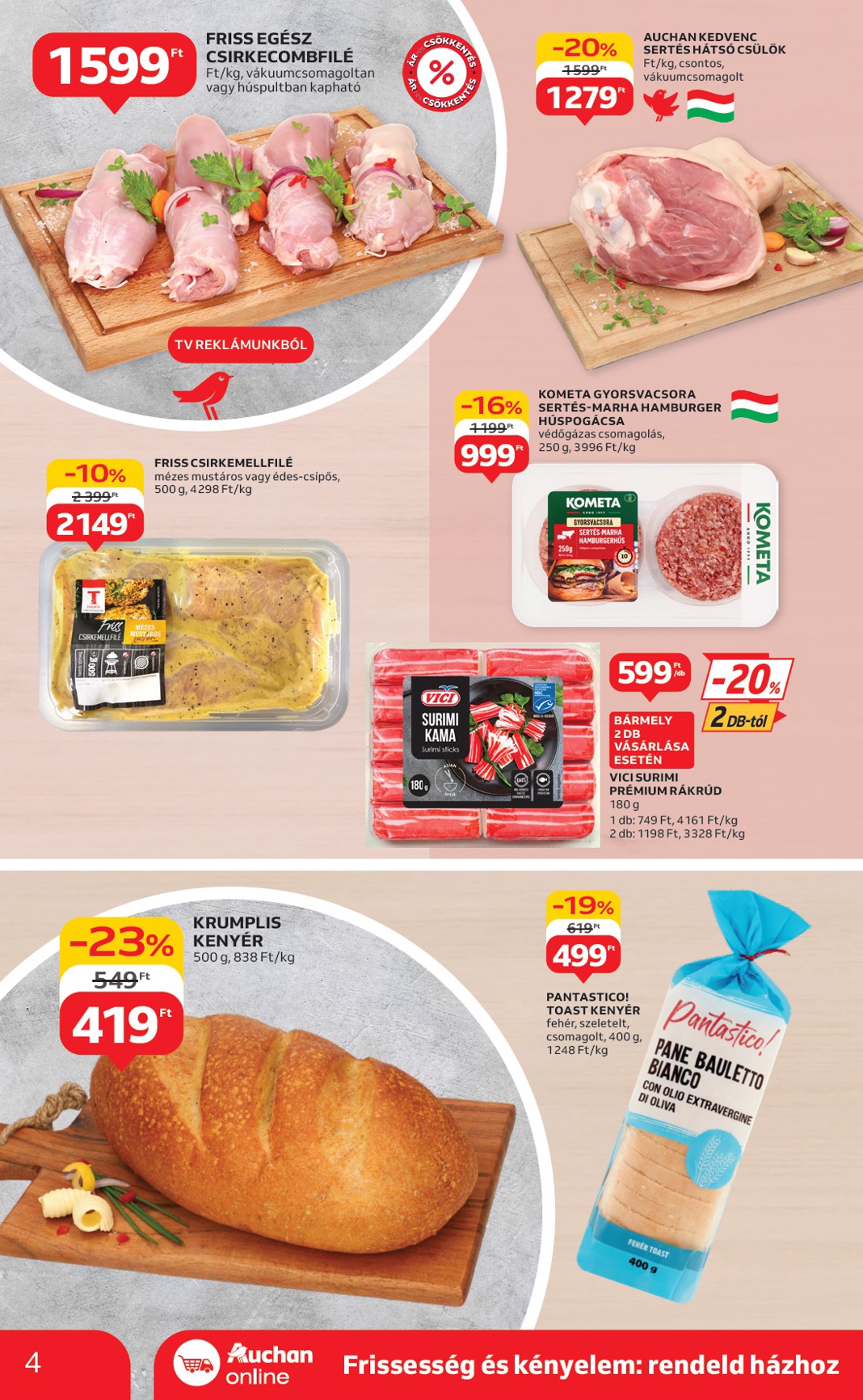 auchan - Auchan Szupermarket akciós újság, érvényes 07.17. - 07.23. - page: 4