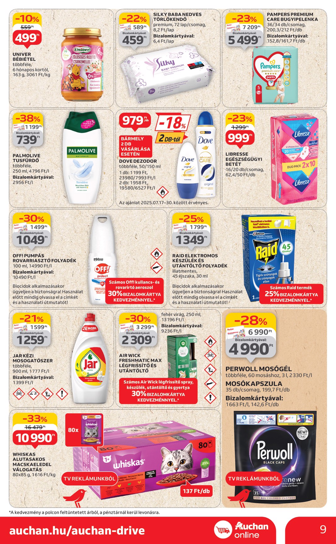 auchan - Auchan Szupermarket akciós újság, érvényes 07.17. - 07.23. - page: 9