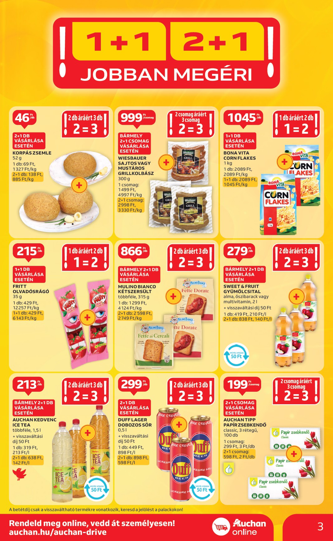 auchan - Auchan Szupermarket akciós újság, érvényes 07.17. - 07.23. - page: 3