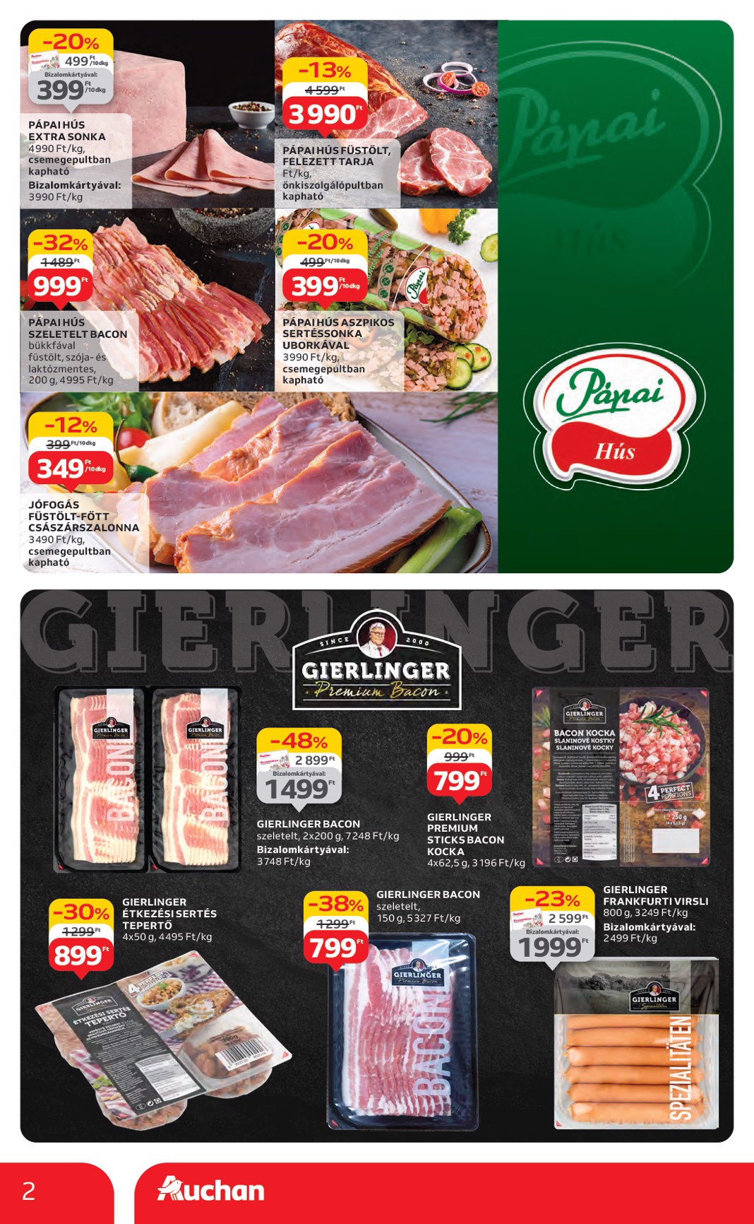 auchan - Auchan Hipermarket - Márkás akciók akciós újság, érvényes 07.17. - 07.30. - page: 2