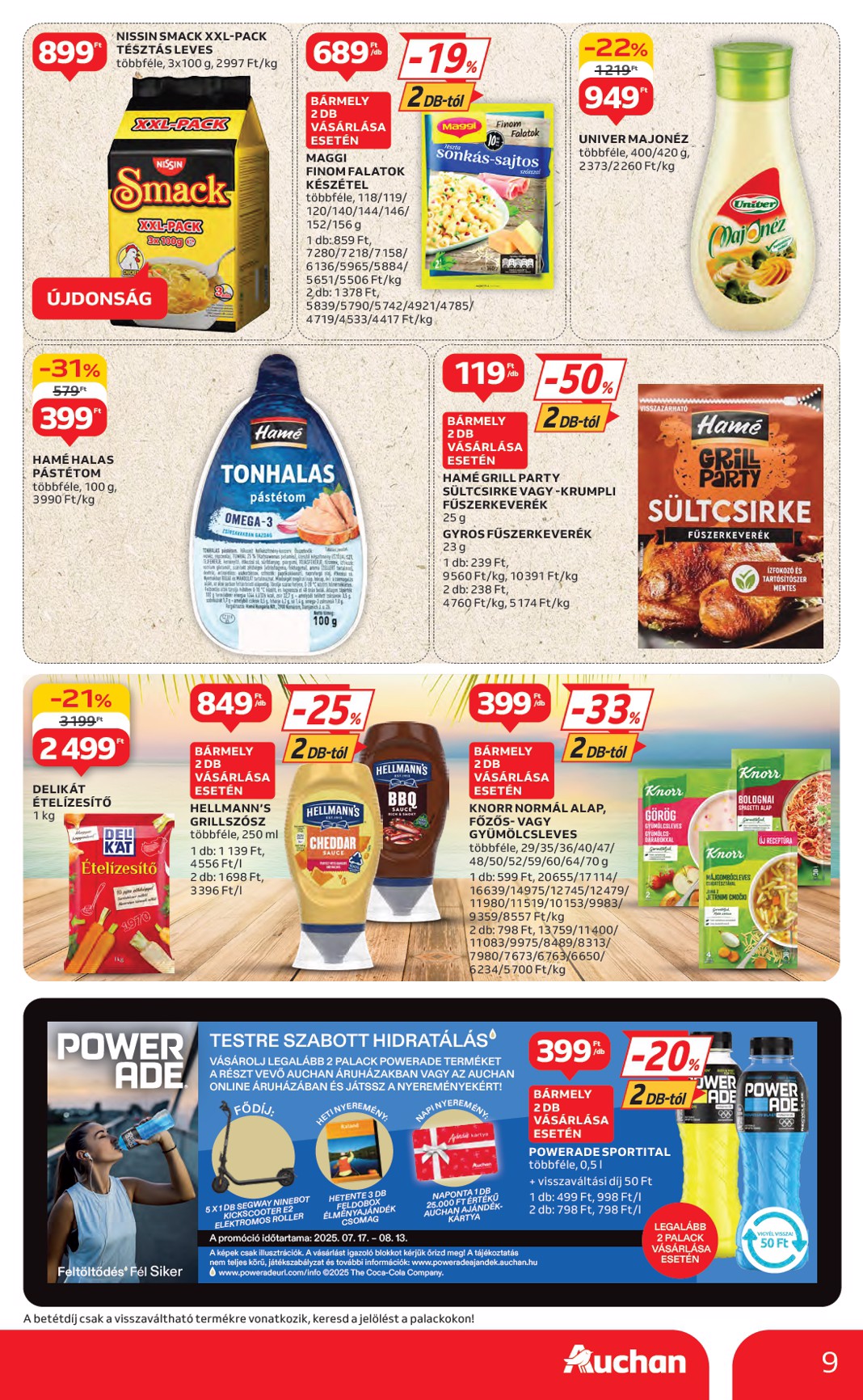 auchan - Auchan Hipermarket - Márkás akciók akciós újság, érvényes 07.17. - 07.30. - page: 9