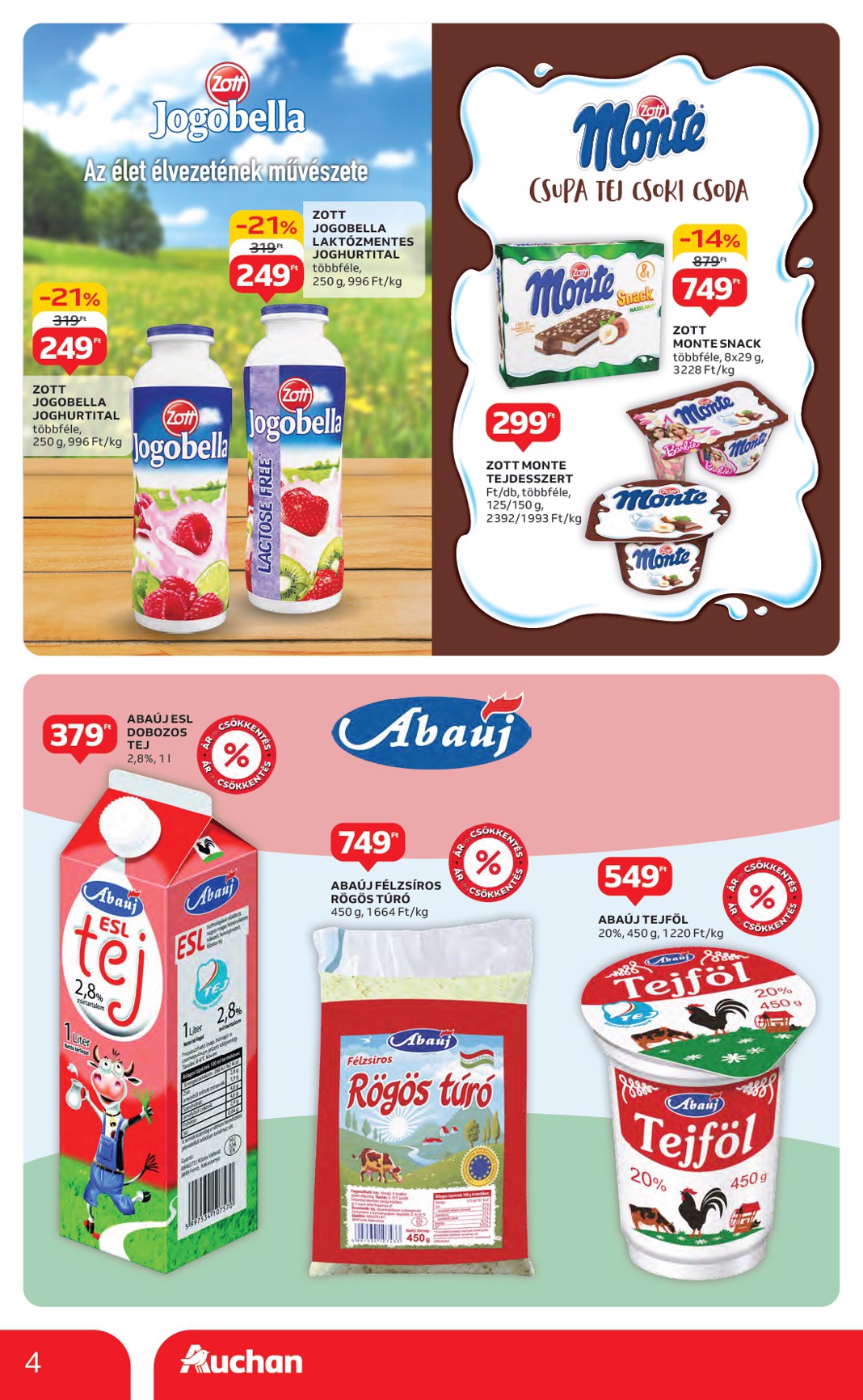 auchan - Auchan Hipermarket - Márkás akciók akciós újság, érvényes 07.17. - 07.30. - page: 4