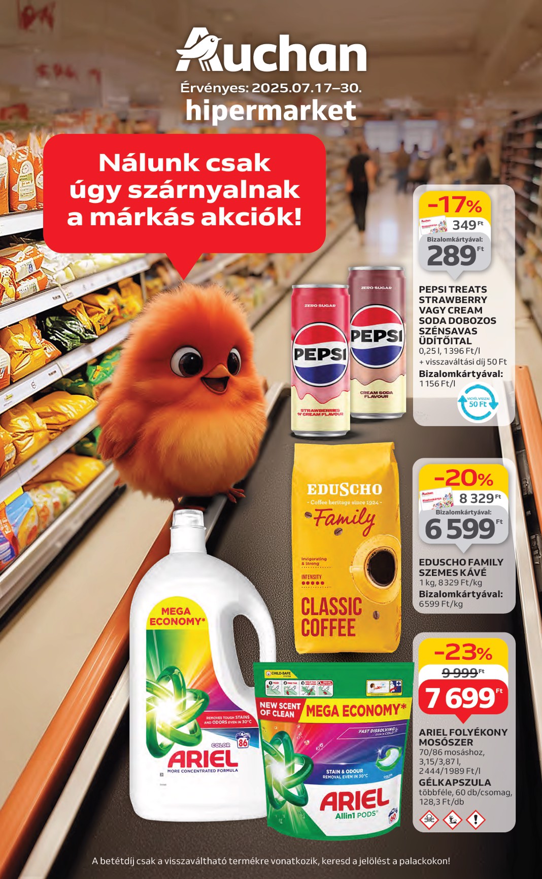 auchan - Auchan Hipermarket - Márkás akciók akciós újság, érvényes 07.17. - 07.30.