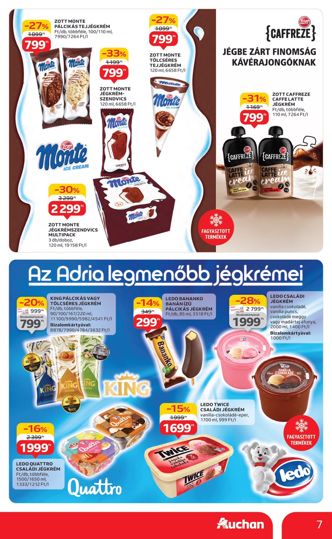 auchan - Auchan Hipermarket - Márkás akciók akciós újság, érvényes 07.17. - 07.30. - page: 7