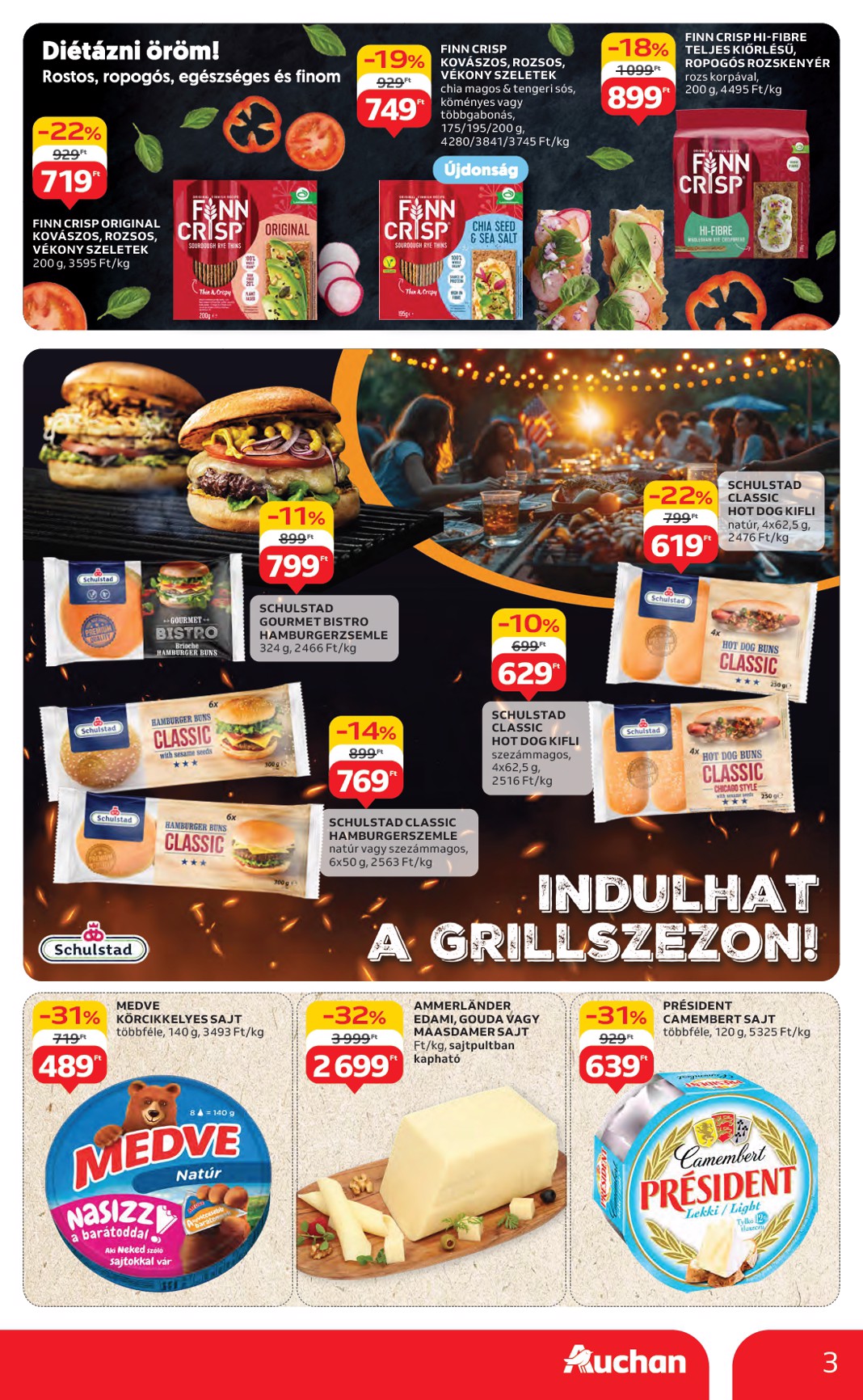 auchan - Auchan Hipermarket - Márkás akciók akciós újság, érvényes 07.17. - 07.30. - page: 3