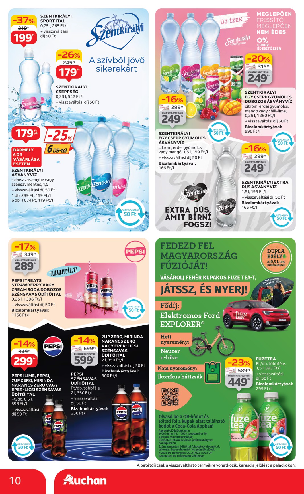 auchan - Auchan Hipermarket - Márkás akciók akciós újság, érvényes 07.17. - 07.30. - page: 10