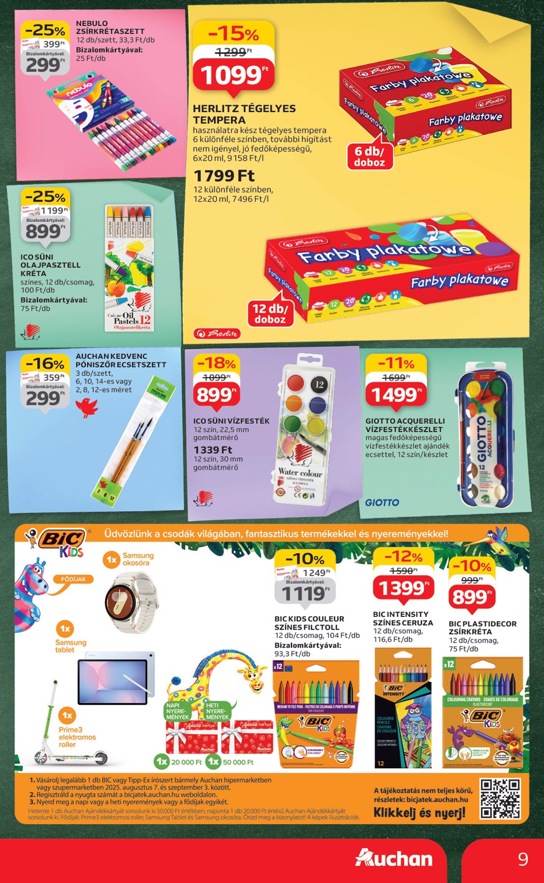 auchan - Auchan - Iskolakezdés ajánlataink akciós újság, érvényes 08.07. - 08.19. - page: 9 auchan - Auchan - Iskolakezdés ajánlataink akciós újság, érvényes 08.07. - 08.19. - page: 9