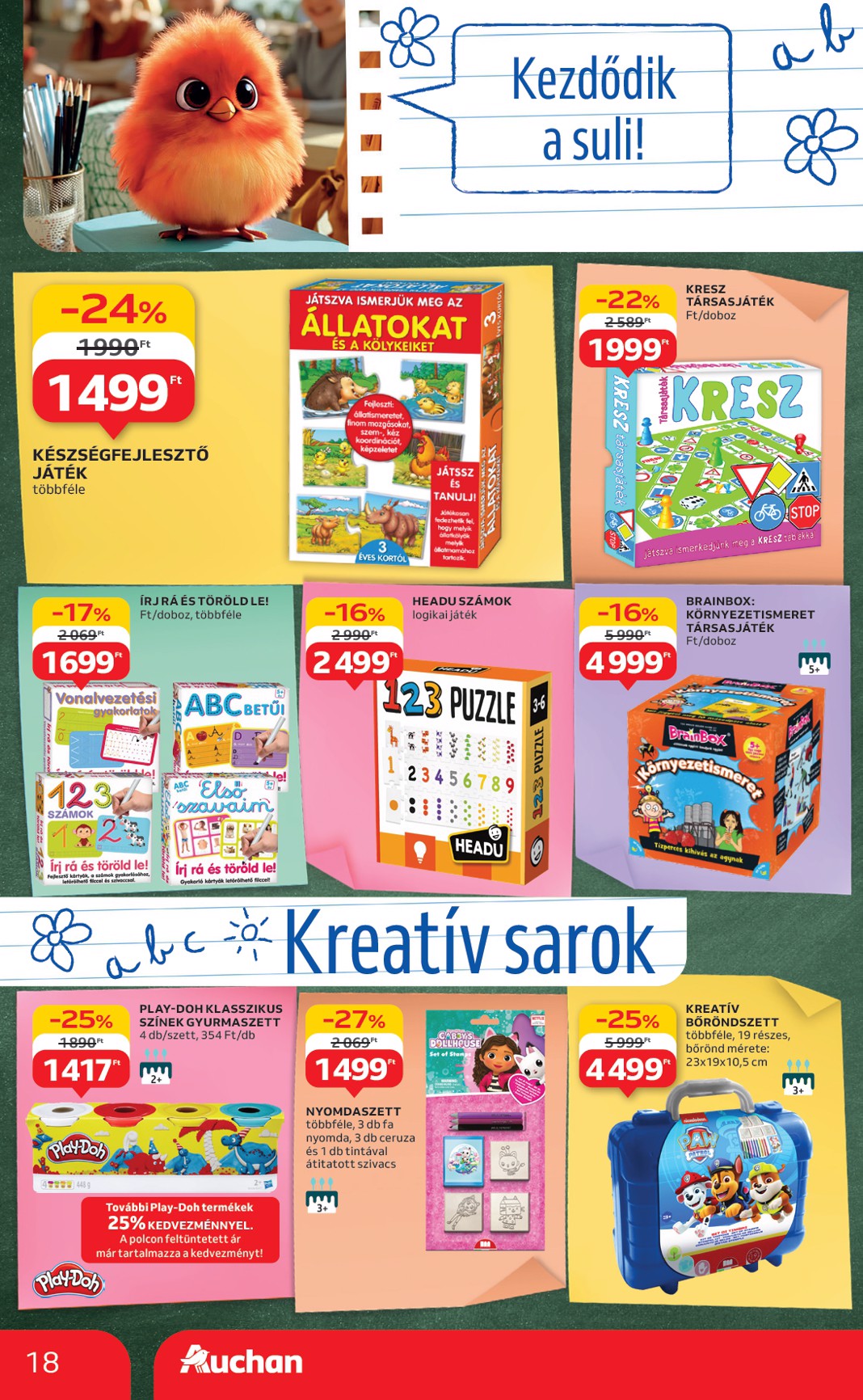 auchan - Auchan - Iskolakezdés ajánlataink akciós újság, érvényes 08.07. - 08.19. - page: 18 auchan - Auchan - Iskolakezdés ajánlataink akciós újság, érvényes 08.07. - 08.19. - page: 18