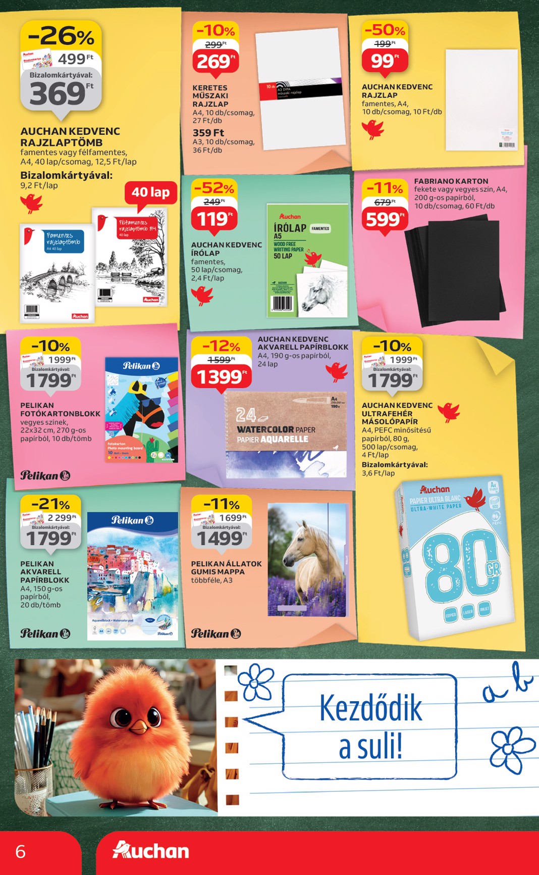 auchan - Auchan - Iskolakezdés ajánlataink akciós újság, érvényes 08.07. - 08.19. - page: 6 auchan - Auchan - Iskolakezdés ajánlataink akciós újság, érvényes 08.07. - 08.19. - page: 6