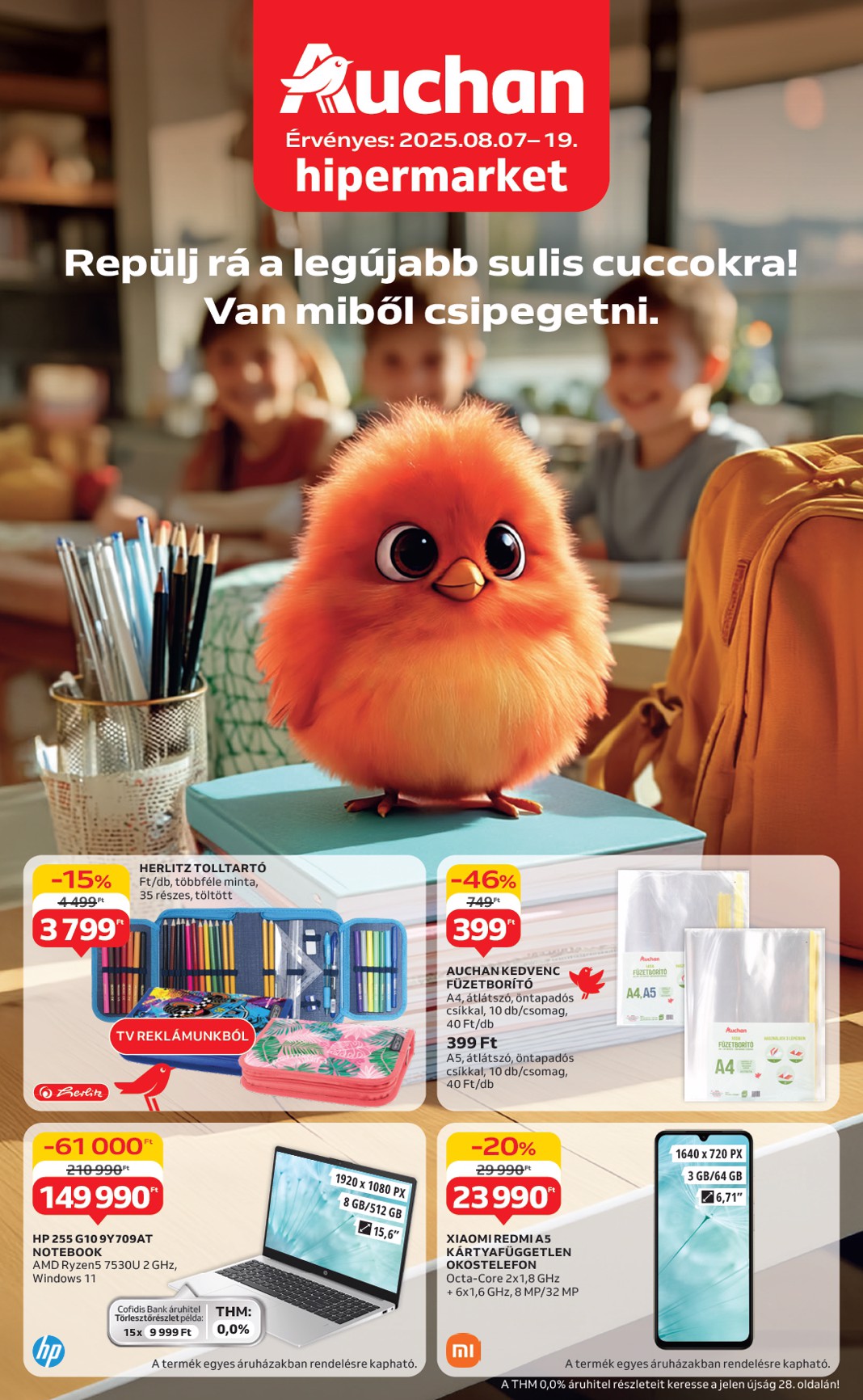 auchan - Auchan - Iskolakezdés ajánlataink akciós újság, érvényes 08.07. - 08.19.
