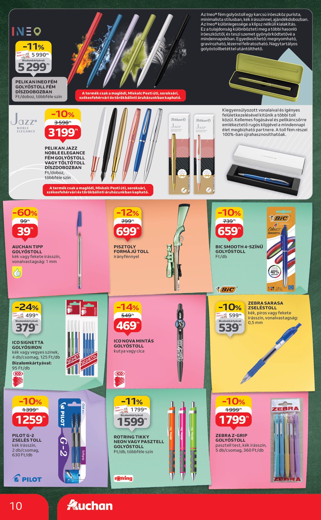 auchan - Auchan - Iskolakezdés ajánlataink akciós újság, érvényes 08.07. - 08.19. - page: 10 auchan - Auchan - Iskolakezdés ajánlataink akciós újság, érvényes 08.07. - 08.19. - page: 10