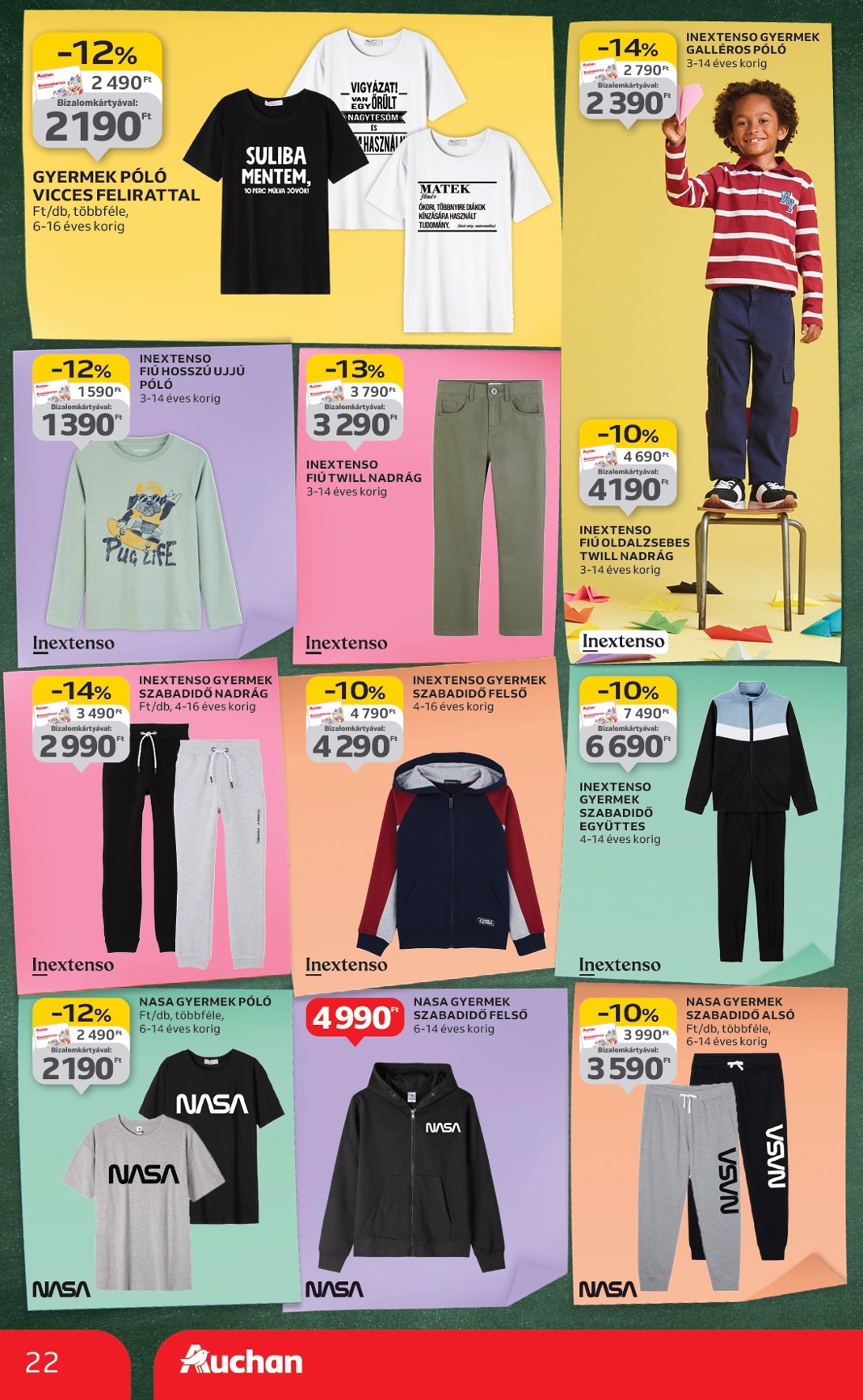 auchan - Auchan - Iskolakezdés ajánlataink akciós újság, érvényes 08.07. - 08.19. - page: 22 auchan - Auchan - Iskolakezdés ajánlataink akciós újság, érvényes 08.07. - 08.19. - page: 22