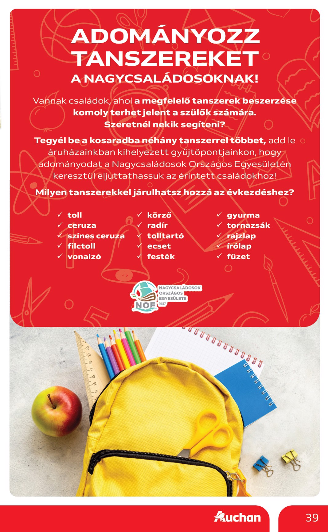 auchan - Auchan - Iskolakezdés ajánlataink akciós újság, érvényes 08.07. - 08.19. - page: 39 auchan - Auchan - Iskolakezdés ajánlataink akciós újság, érvényes 08.07. - 08.19. - page: 39