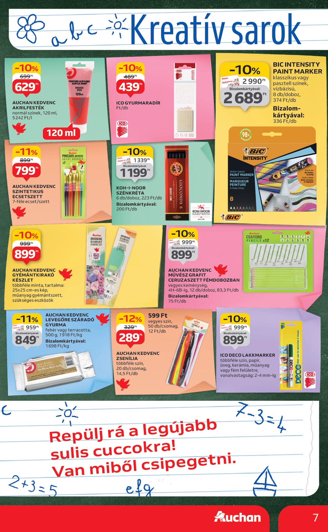 auchan - Auchan - Iskolakezdés ajánlataink akciós újság, érvényes 08.07. - 08.19. - page: 7 auchan - Auchan - Iskolakezdés ajánlataink akciós újság, érvényes 08.07. - 08.19. - page: 7