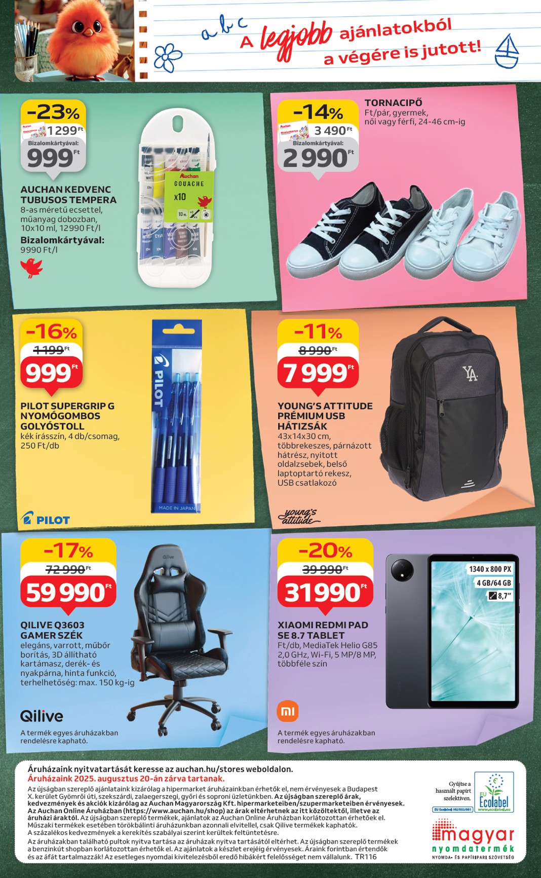 auchan - Auchan - Iskolakezdés ajánlataink akciós újság, érvényes 08.07. - 08.19. - page: 40 auchan - Auchan - Iskolakezdés ajánlataink akciós újság, érvényes 08.07. - 08.19. - page: 40