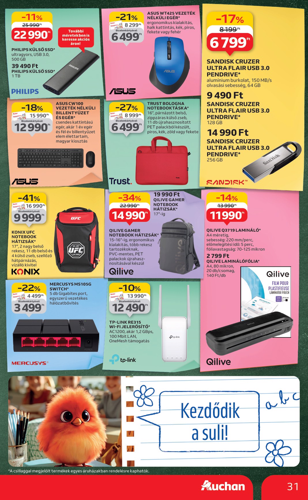 auchan - Auchan - Iskolakezdés ajánlataink akciós újság, érvényes 08.07. - 08.19. - page: 31 auchan - Auchan - Iskolakezdés ajánlataink akciós újság, érvényes 08.07. - 08.19. - page: 31