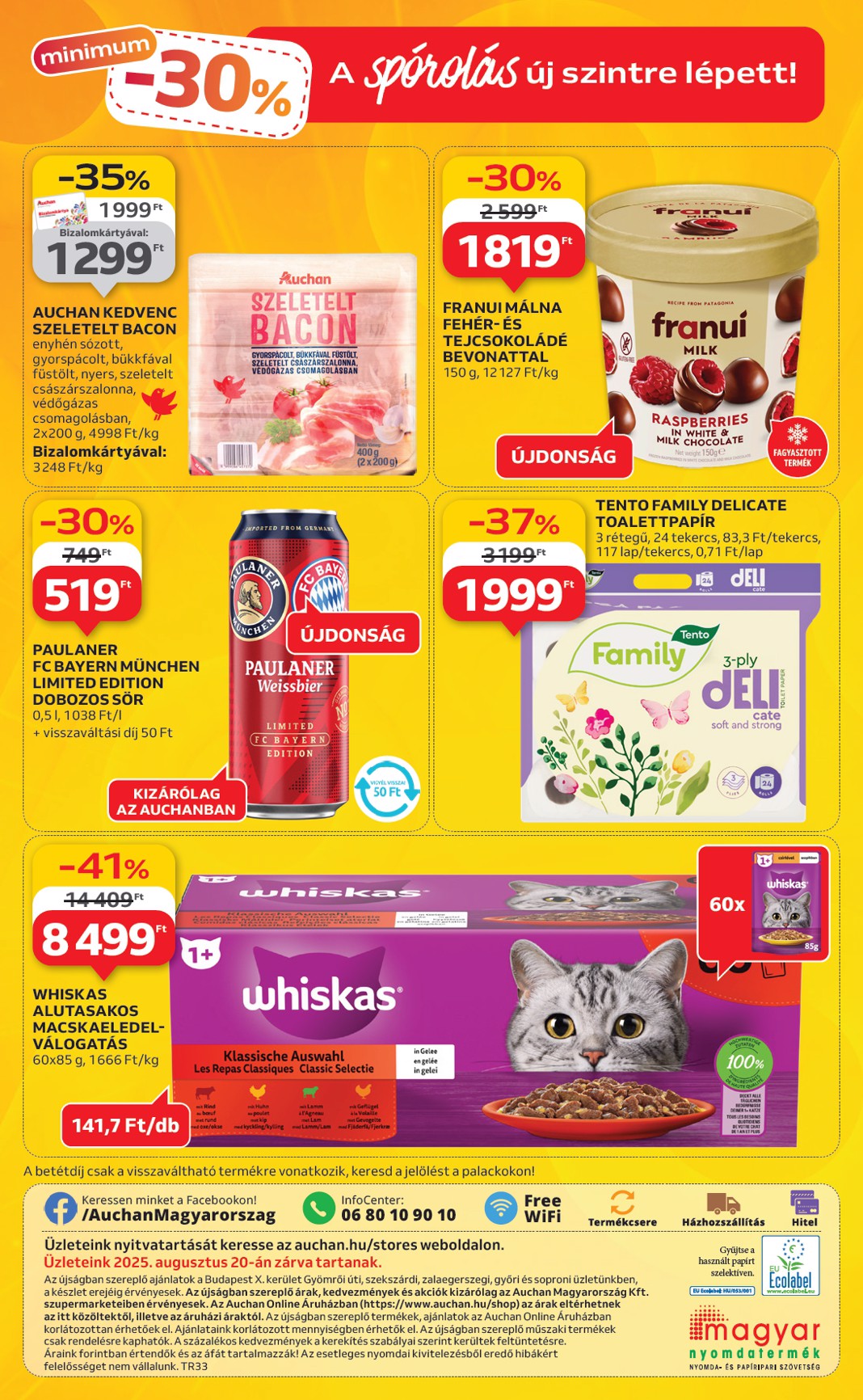 auchan - Auchan szupermarket akciós újság, érvényes 08.14. - 08.19. - page: 16