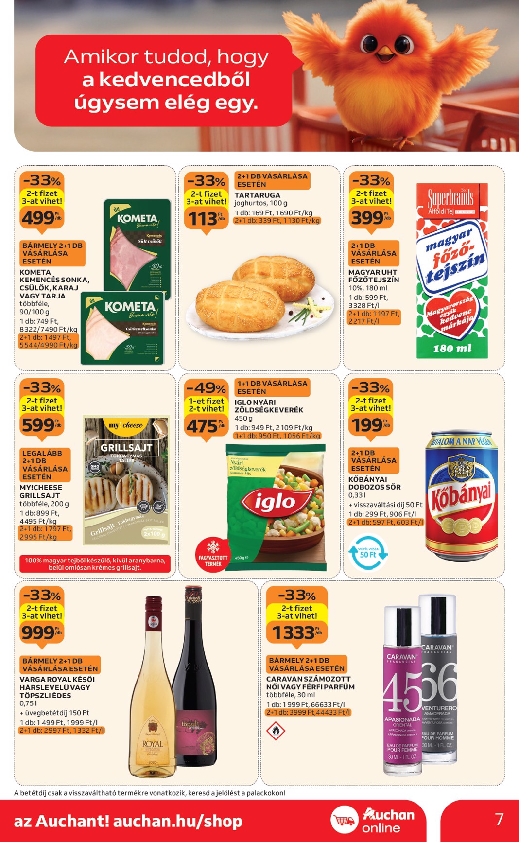 auchan - Auchan szupermarket akciós újság, érvényes 08.14. - 08.19. - page: 7