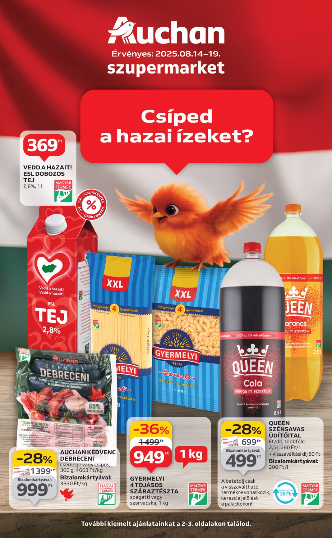 auchan - Auchan szupermarket akciós újság, érvényes 08.14. - 08.19.
