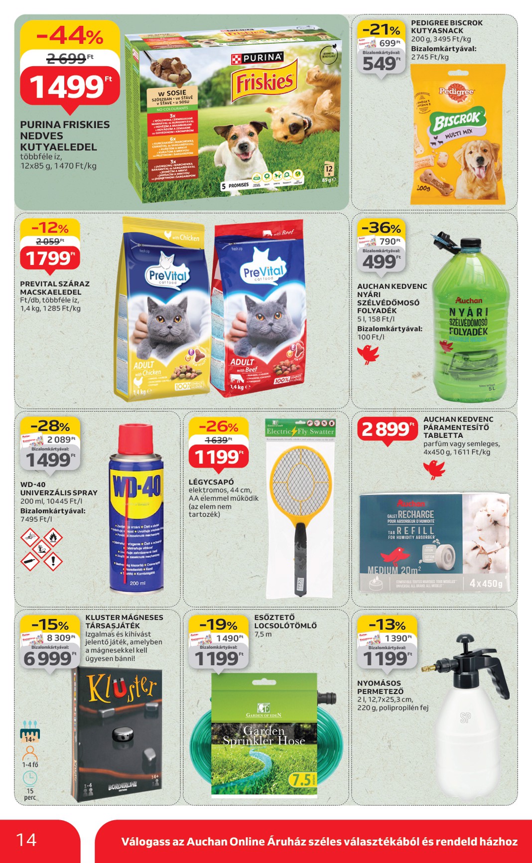 auchan - Auchan szupermarket akciós újság, érvényes 08.14. - 08.19. - page: 14