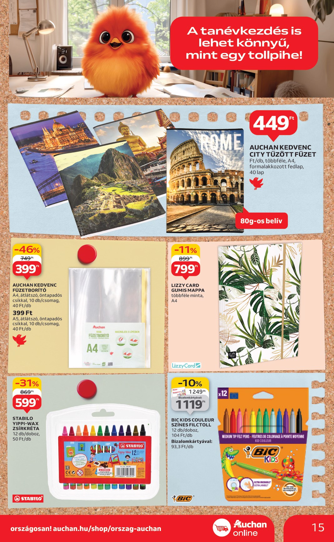 auchan - Auchan szupermarket akciós újság, érvényes 08.14. - 08.19. - page: 15
