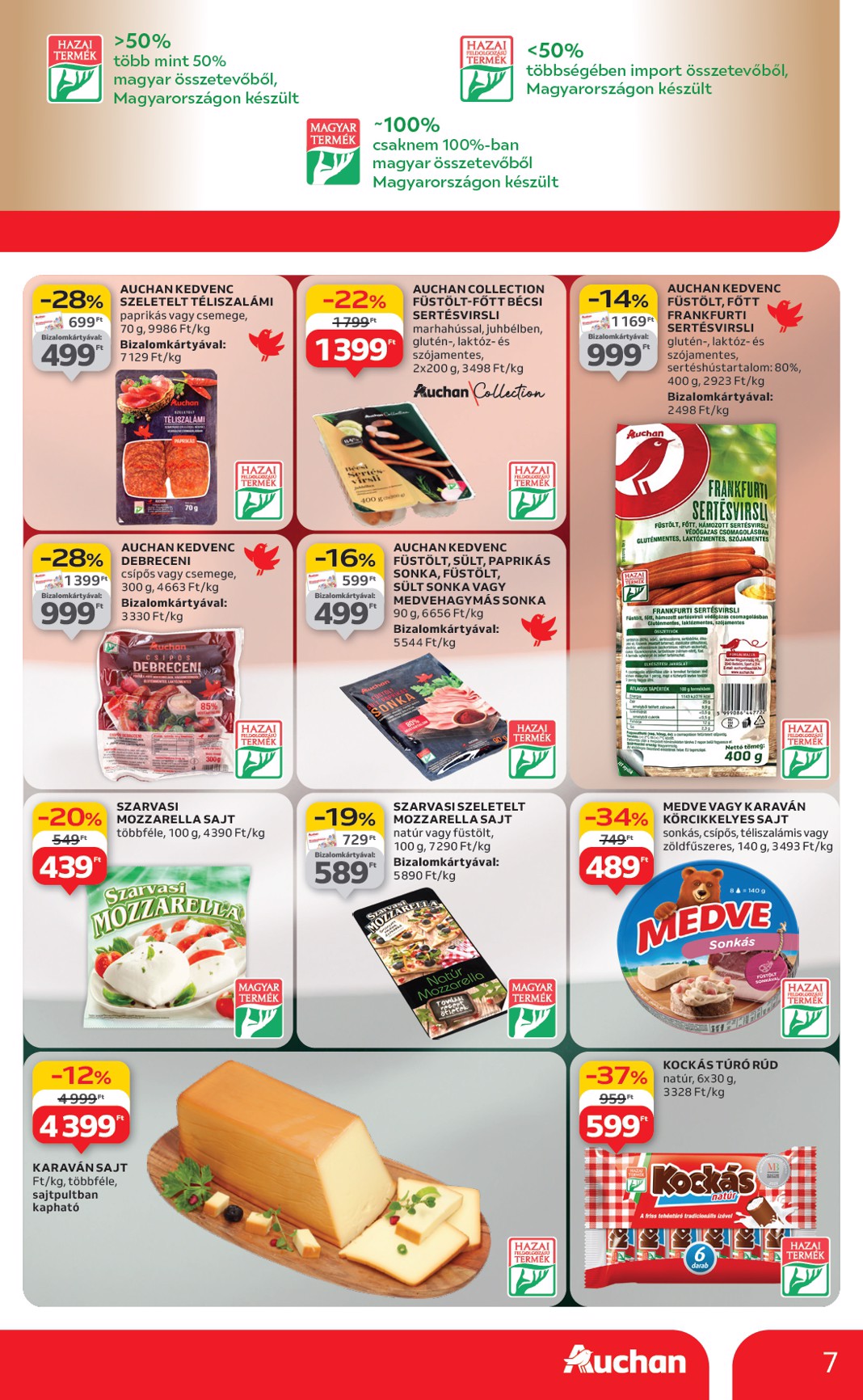 auchan - Auchan - Kéthetes hipermarket ajánlataink akciós újság, érvényes 08.14. - 08.27. - page: 7