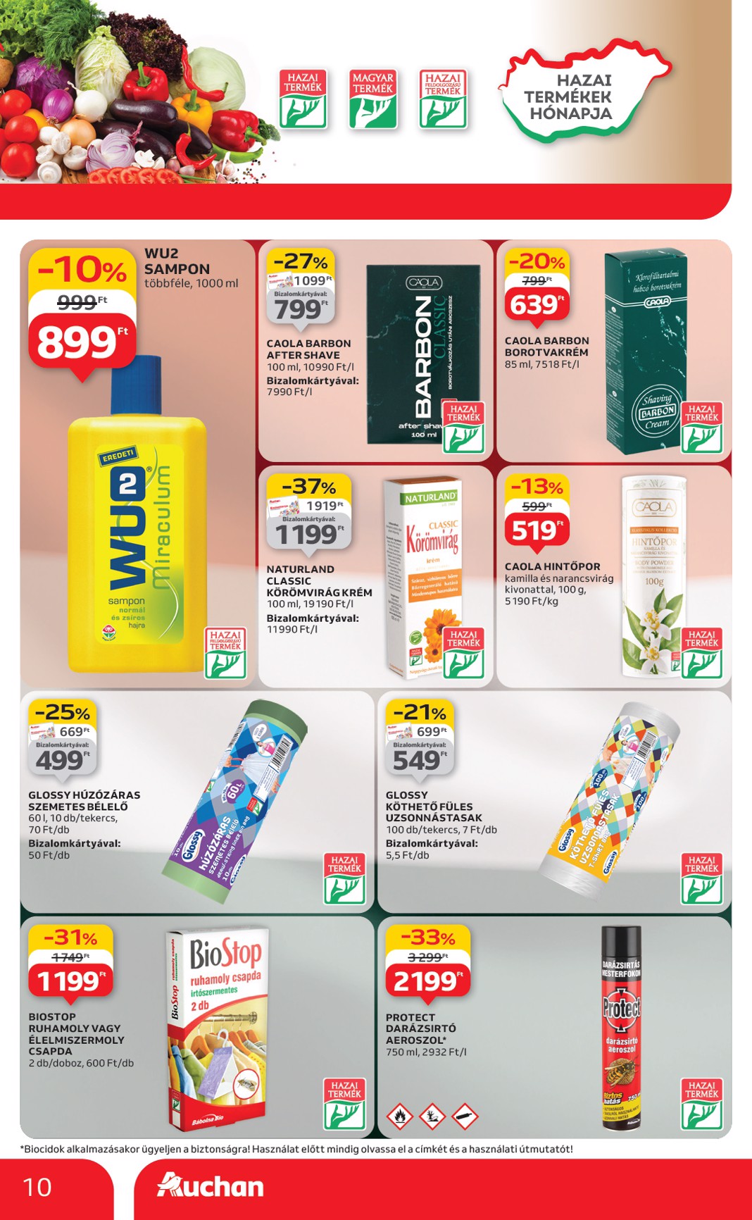 auchan - Auchan - Kéthetes hipermarket ajánlataink akciós újság, érvényes 08.14. - 08.27. - page: 10