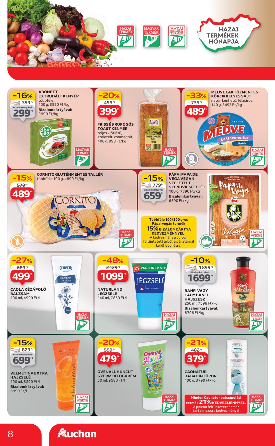 auchan - Auchan - Kéthetes hipermarket ajánlataink akciós újság, érvényes 08.14. - 08.27. - page: 8