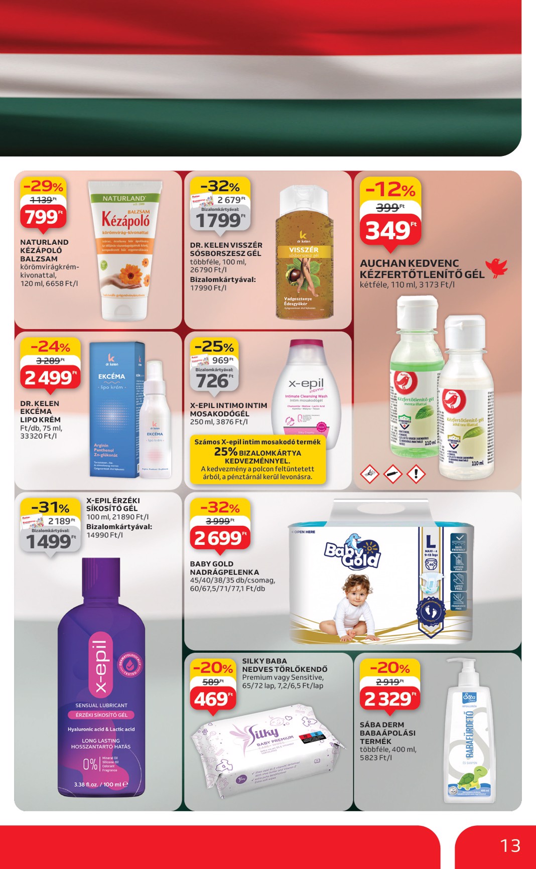 auchan - Auchan - Kéthetes hipermarket ajánlataink akciós újság, érvényes 08.14. - 08.27. - page: 13