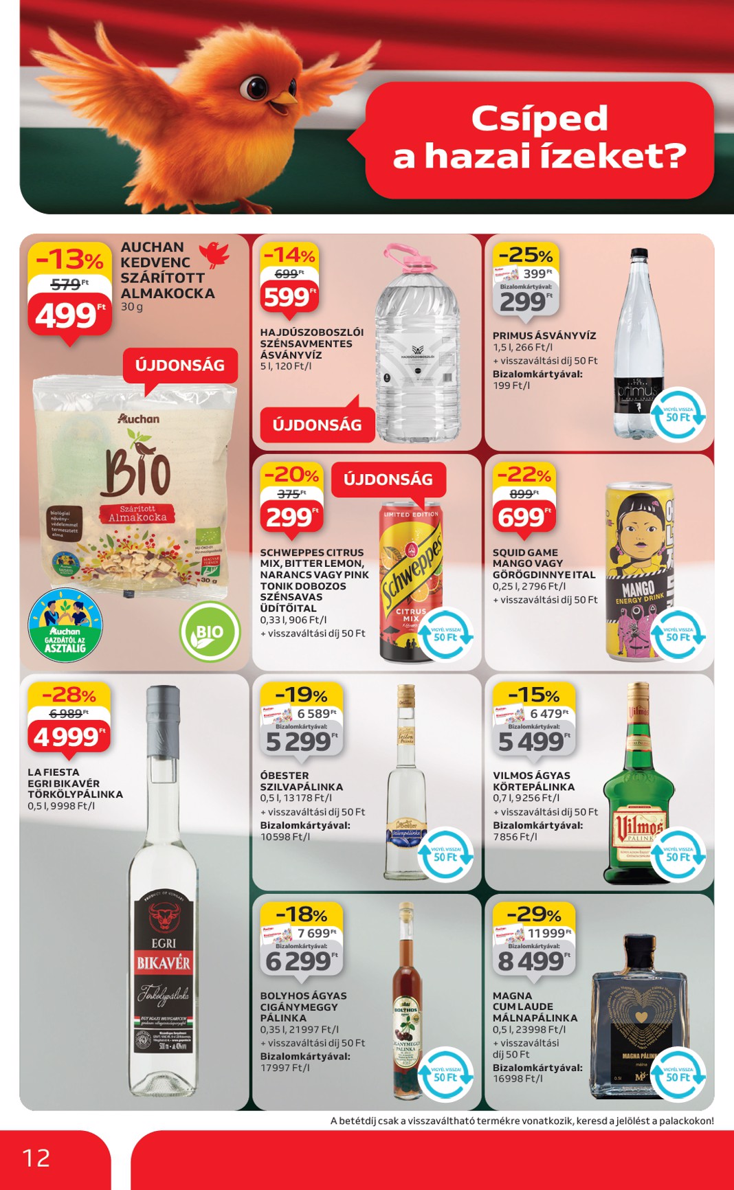 auchan - Auchan - Kéthetes hipermarket ajánlataink akciós újság, érvényes 08.14. - 08.27. - page: 12
