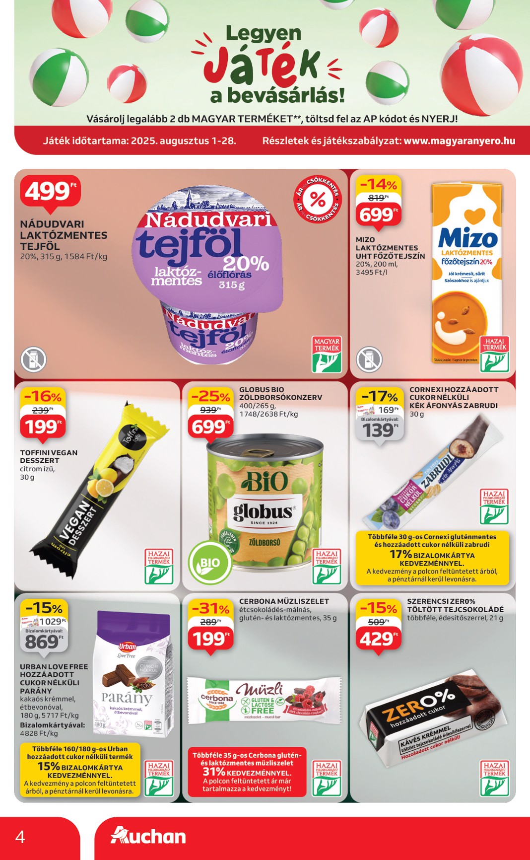 auchan - Auchan - Kéthetes hipermarket ajánlataink akciós újság, érvényes 08.14. - 08.27. - page: 4
