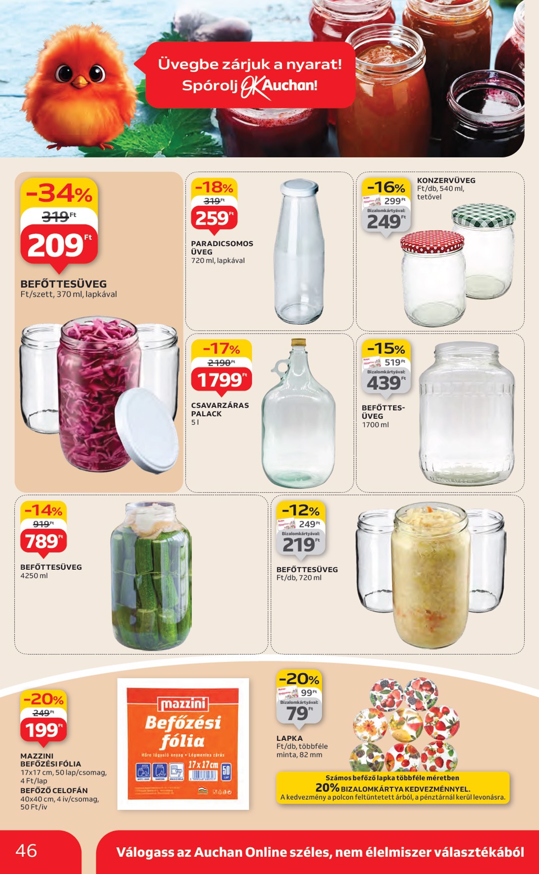 auchan - Auchan Hipermarket akciós újság, érvényes 08.14. - 08.19. - page: 46 auchan - Auchan Hipermarket akciós újság, érvényes 08.14. - 08.19. - page: 46