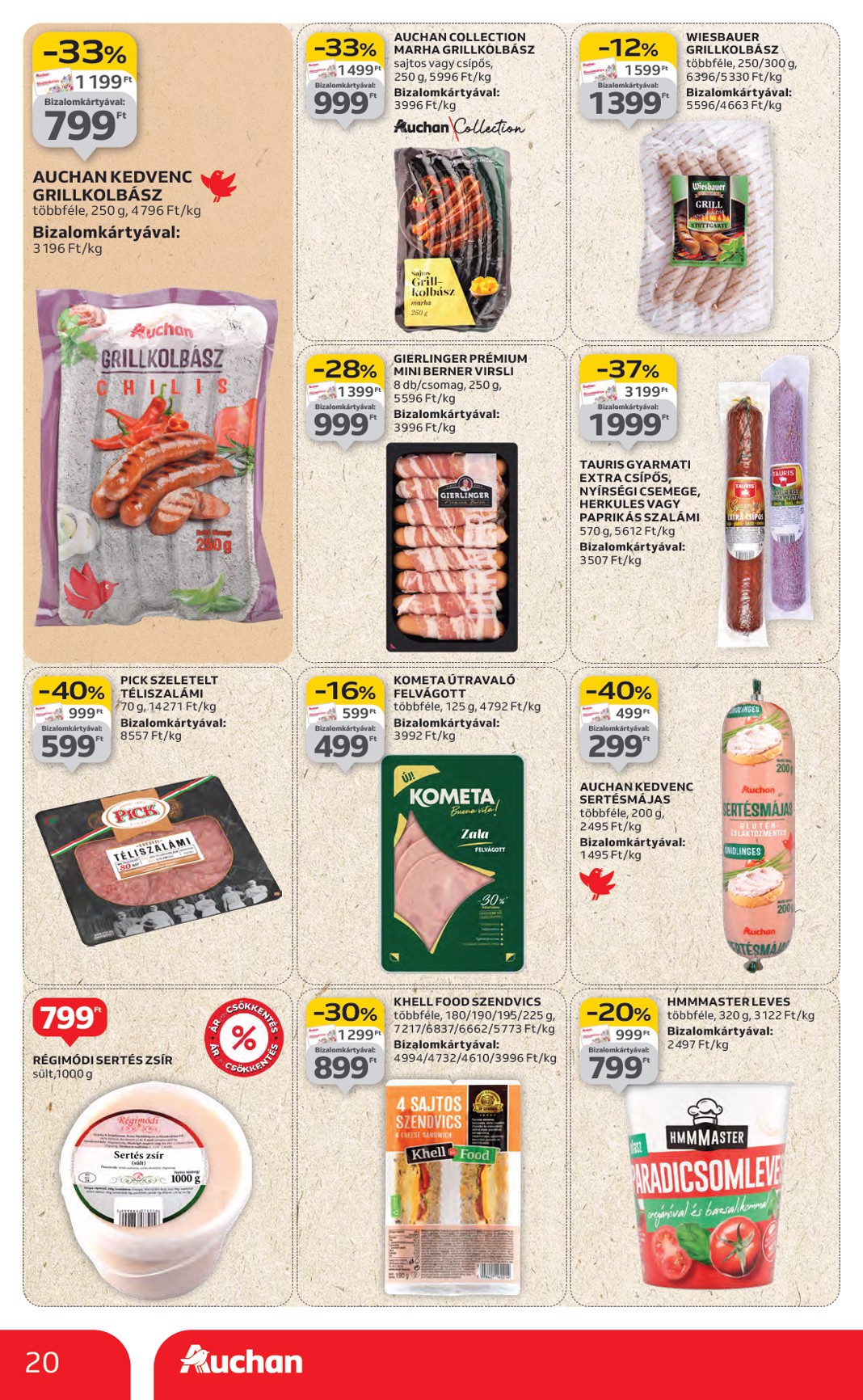 auchan - Auchan Hipermarket akciós újság, érvényes 08.14. - 08.19. - page: 20 auchan - Auchan Hipermarket akciós újság, érvényes 08.14. - 08.19. - page: 20