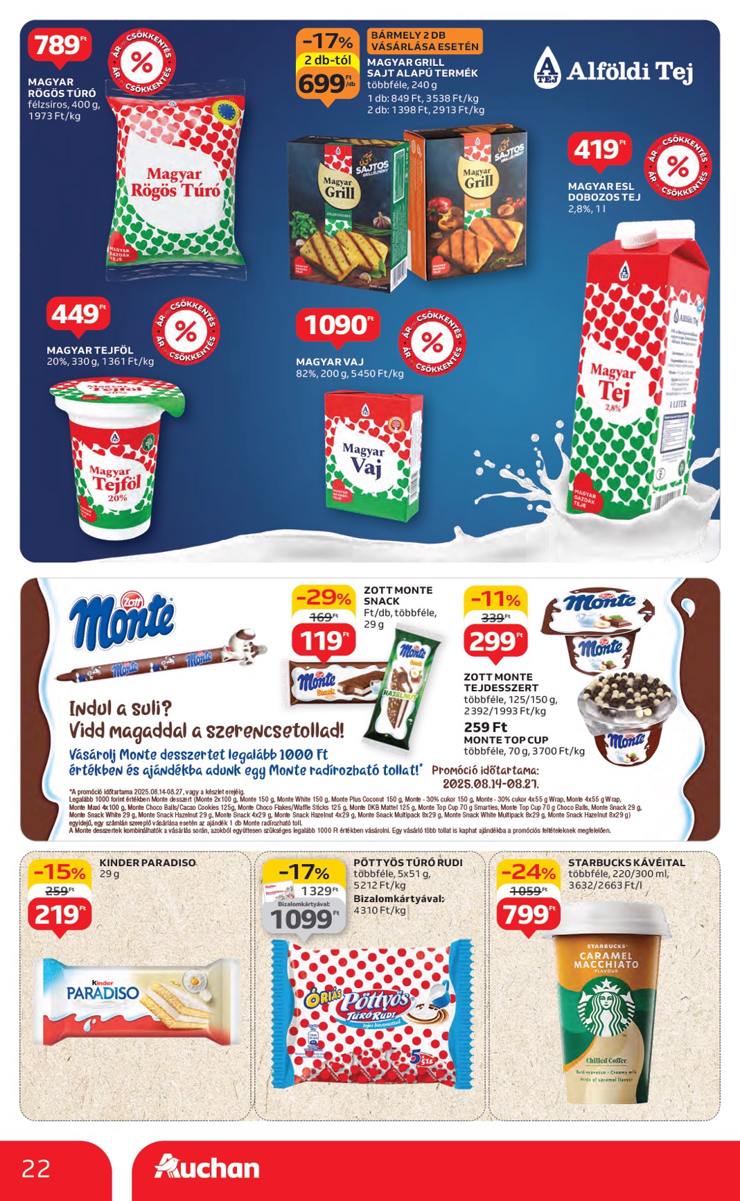 auchan - Auchan Hipermarket akciós újság, érvényes 08.14. - 08.19. - page: 22 auchan - Auchan Hipermarket akciós újság, érvényes 08.14. - 08.19. - page: 22