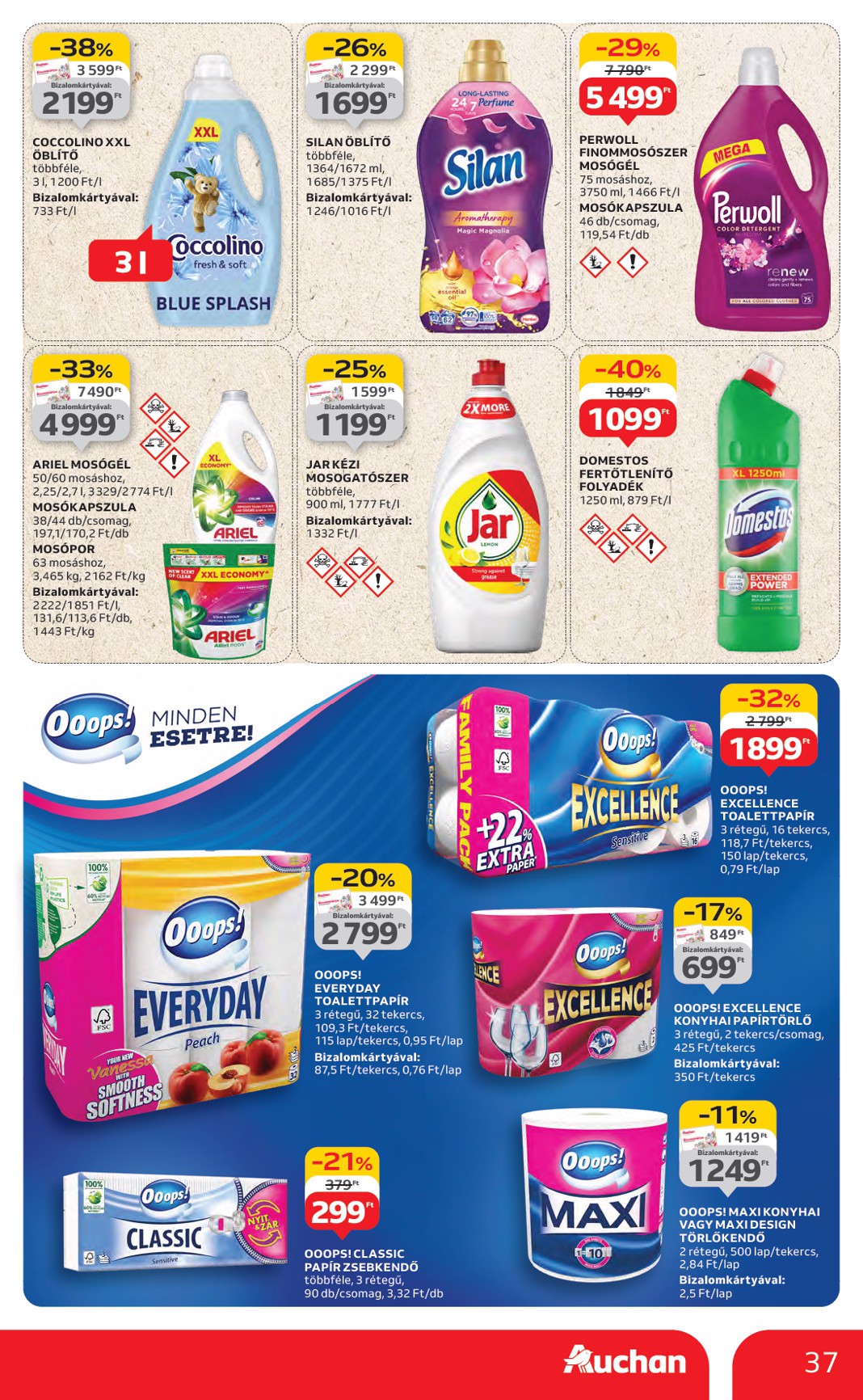 auchan - Auchan Hipermarket akciós újság, érvényes 08.14. - 08.19. - page: 37 auchan - Auchan Hipermarket akciós újság, érvényes 08.14. - 08.19. - page: 37