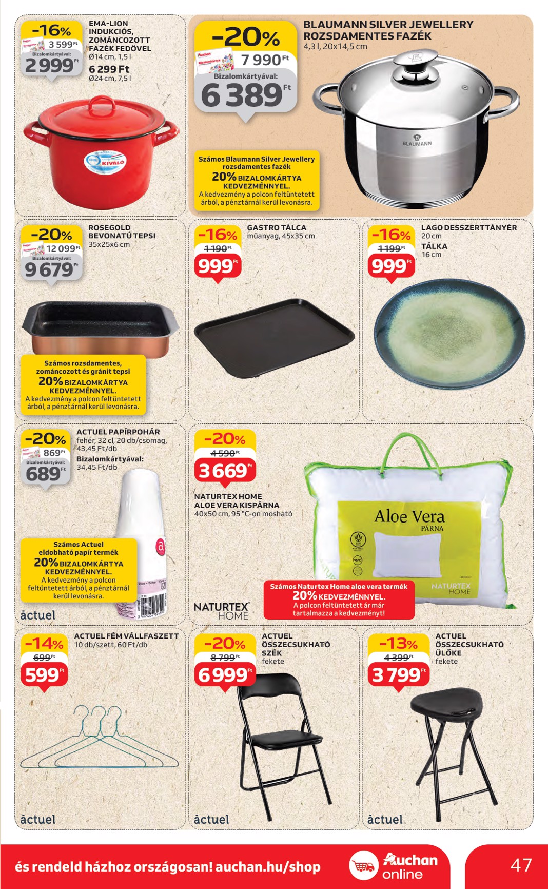 auchan - Auchan Hipermarket akciós újság, érvényes 08.14. - 08.19. - page: 47 auchan - Auchan Hipermarket akciós újság, érvényes 08.14. - 08.19. - page: 47