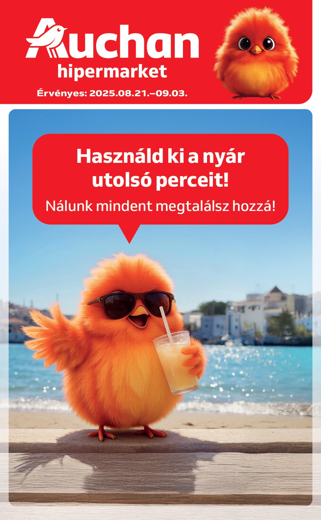 auchan - Auchan - Nyárvégi ajánlataink akciós újság, érvényes 08.21. - 09.03.