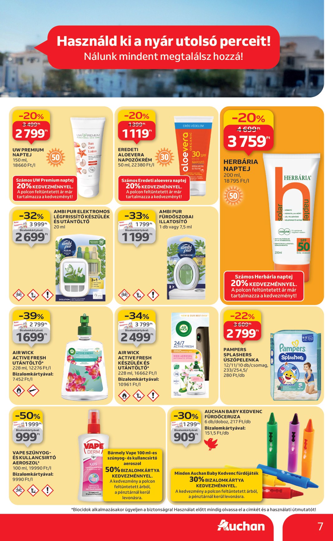 auchan - Auchan - Nyárvégi ajánlataink akciós újság, érvényes 08.21. - 09.03. - page: 7