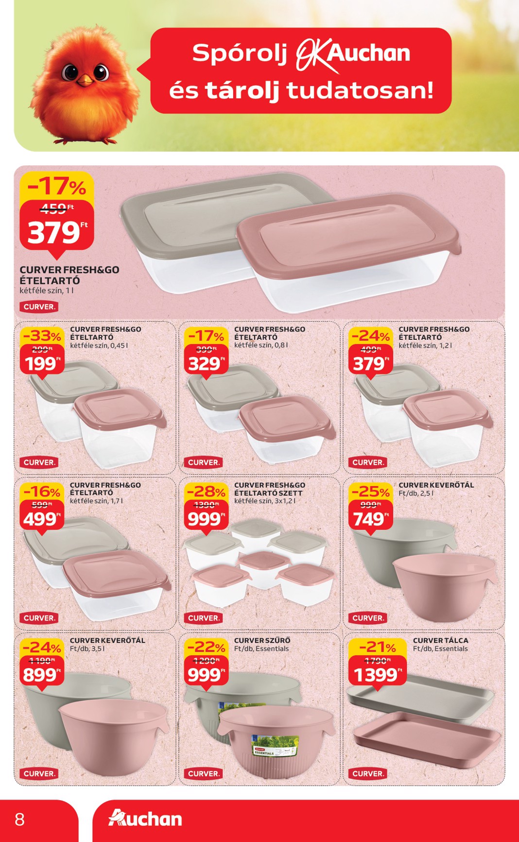 auchan - Auchan - Nyárvégi ajánlataink akciós újság, érvényes 08.21. - 09.03. - page: 8