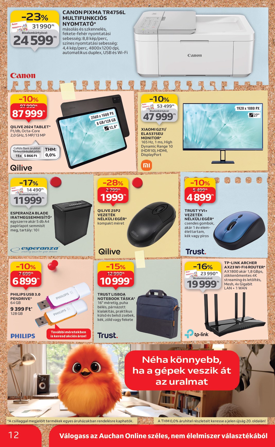 auchan - Auchan Hipermarket - Tamévkezdési ajánlataink akciós újság, érvényes 08.21. - 09.10. - page: 12