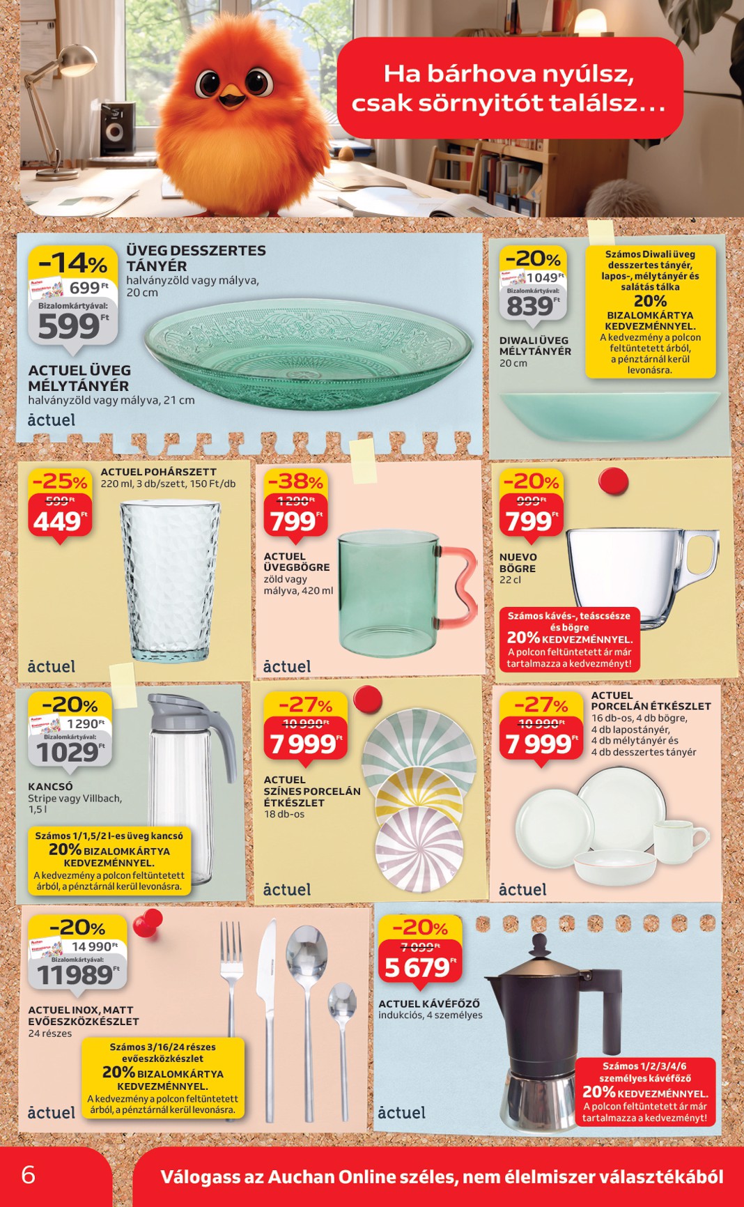 auchan - Auchan Hipermarket - Tamévkezdési ajánlataink akciós újság, érvényes 08.21. - 09.10. - page: 6