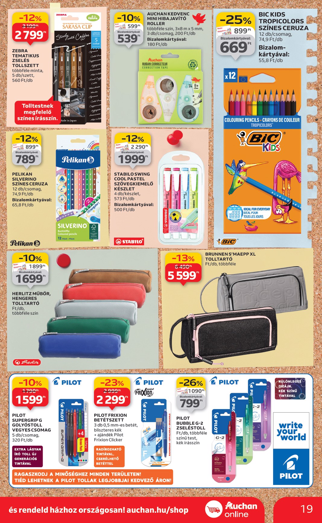 auchan - Auchan Hipermarket - Tamévkezdési ajánlataink akciós újság, érvényes 08.21. - 09.10. - page: 19