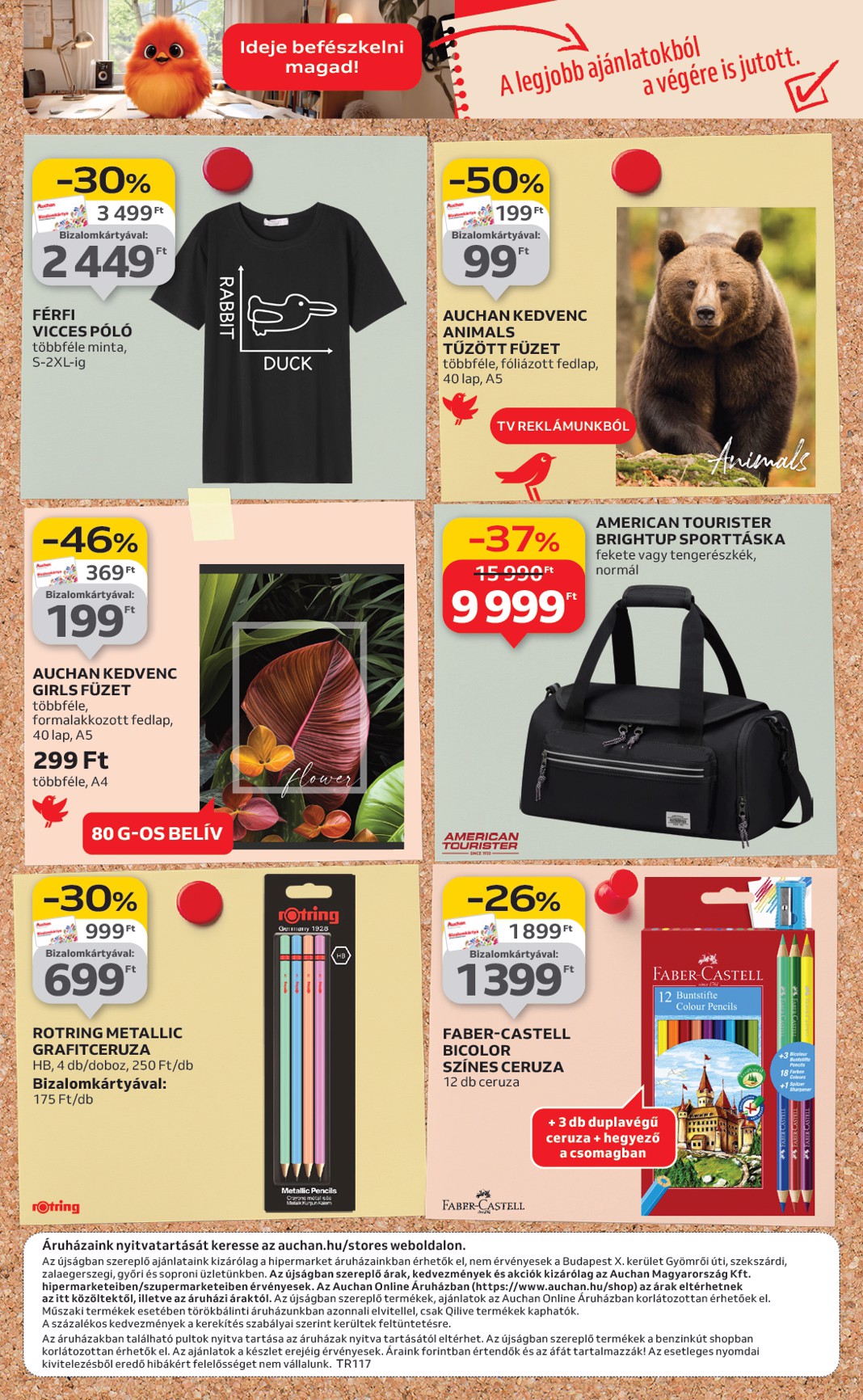 auchan - Auchan Hipermarket - Tamévkezdési ajánlataink akciós újság, érvényes 08.21. - 09.10. - page: 26