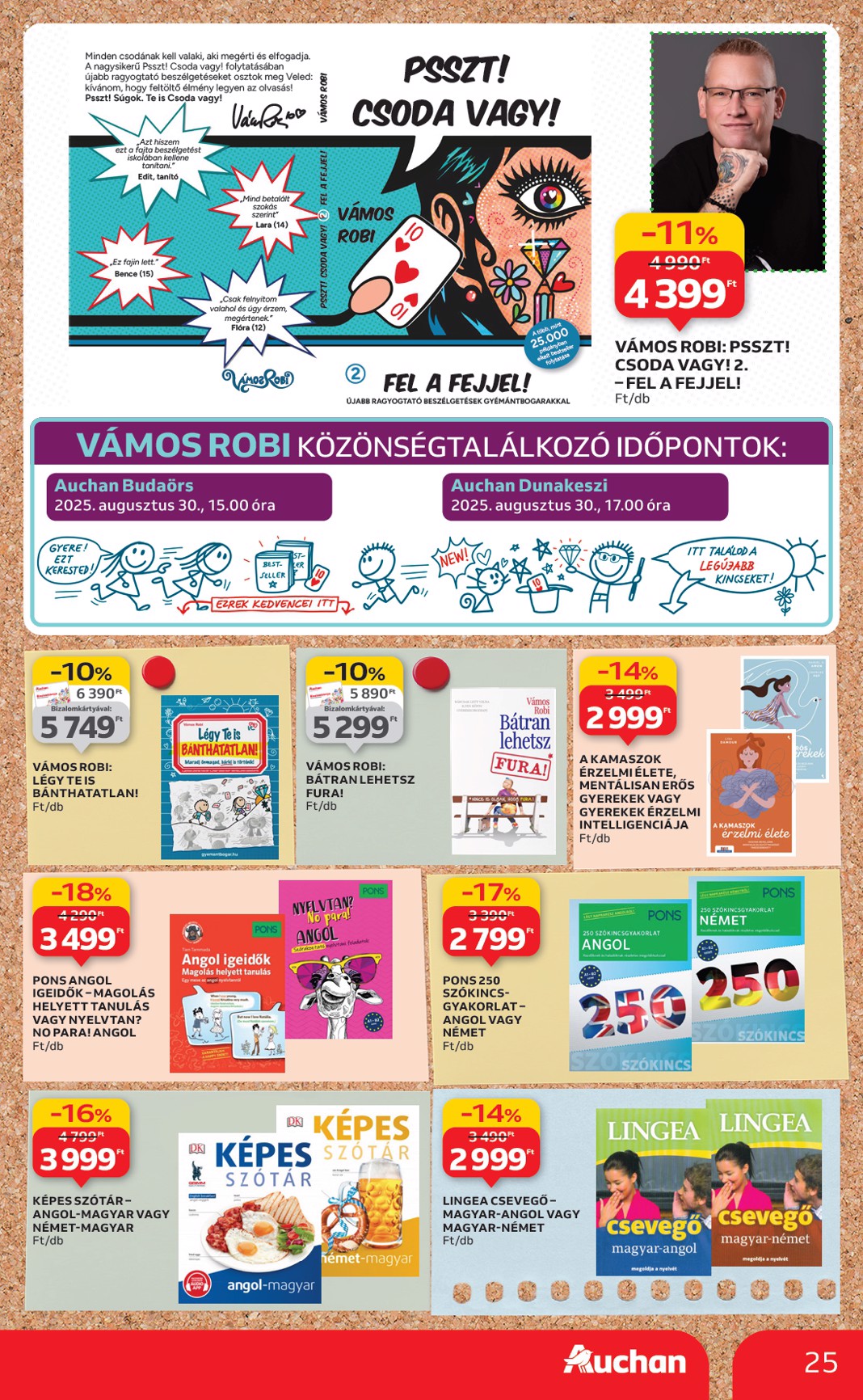 auchan - Auchan Hipermarket - Tamévkezdési ajánlataink akciós újság, érvényes 08.21. - 09.10. - page: 25
