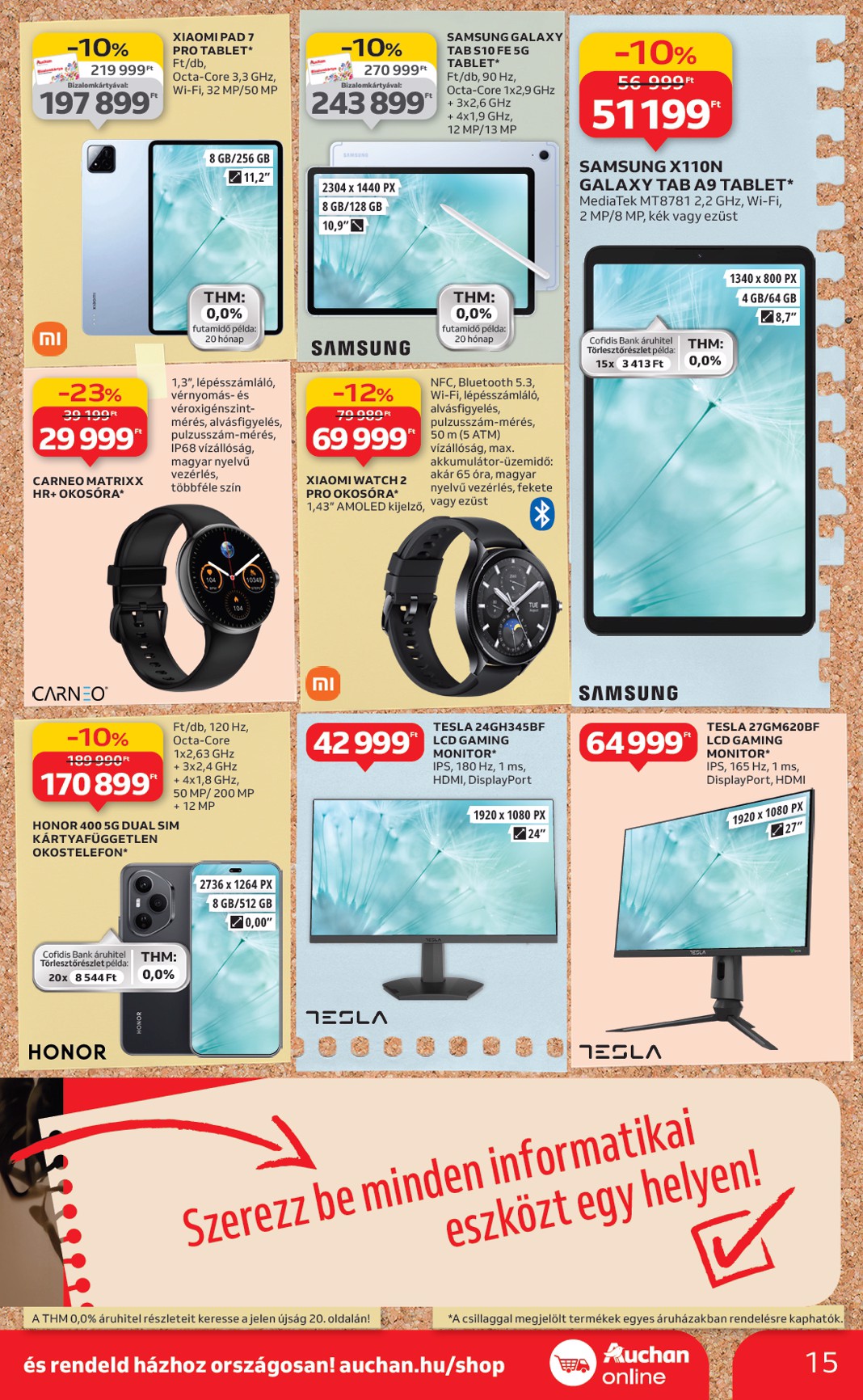 auchan - Auchan Hipermarket - Tamévkezdési ajánlataink akciós újság, érvényes 08.21. - 09.10. - page: 15